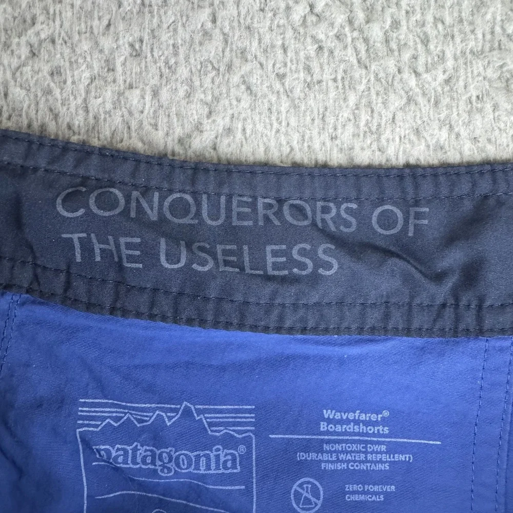 Patagonia Wavefarer Boardshorts‎ Mens 38 Swim Trunks Recycled Fishing Net Surf
